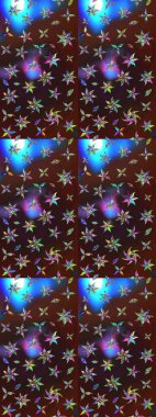 Hoş bir çiçek geçmişi var. Raster illüstrasyonu. Küçük bir çiçekte eskiz deseni. Güzel kumaş deseni.