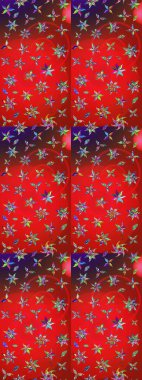 Sevimli küçük çiçek desenle. Raster resim. Çiçek desenli çiçek ve yaprakları ile.