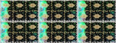 Çiçek deseni. Duvar kâğıdı barok, İspanyol kumaşı. Kusursuz raster arka plan. Kahverengi ve bej renklerde altın elementler. Şekil grafik deseni.