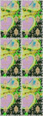 Çiçek deseni. Duvar kâğıdı barok, İspanyol kumaşı. Kusursuz raster arka plan. Kahverengi ve bej renklerde altın elementler. Şekil grafik deseni.