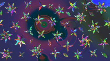 Çiçek arkaplanlı soyut zarafet eskiz deseni. Raster Güzel kumaş deseni.