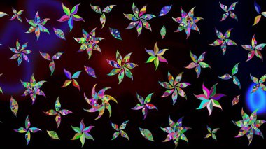 Çiçekli eskiz çizimi. Düz Çiçek Elementleri Tasarımı. Renkli Yaz Temalı eskiz kalıbı. Siyah ve mavi renkte çiçekler.