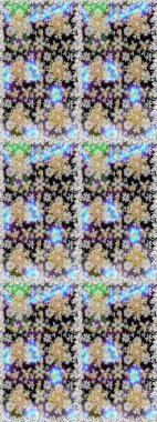 Tarafsız ve gri renklerde desen. Kına dövmeli süs çiçekleri, altın çıkartmalar, mehndi ve yoga tasarımı, kartlar ve parmak izleri. Raster altın mehndi kusursuz desen.