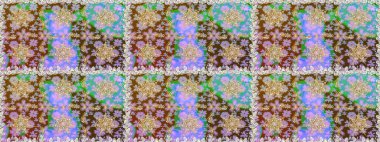 Raster golden mehndi. Tarafsız ve kahverengi renklerde desen. Kına dövmeli süs çiçekleri, altın çıkartmalar, mehndi ve yoga tasarımı, kartlar ve parmak izleri..