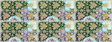 Kusursuz altın desen. Tarafsız ve gri renklerde altın elementlerle kusursuz desen. Raster doğulu süsü.