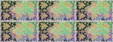 Kusursuz altın desen. Tarafsız ve gri renklerde altın elementlerle kusursuz desen. Raster doğulu süsü.