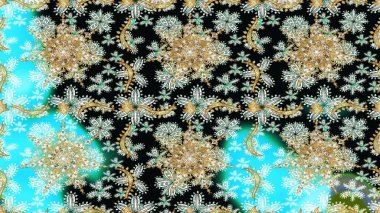 Siyah ve nötr renklerde, altın elementlerle altın pürüzsüz desen. Siyah ve nötr renklerde, altın elementlerle kusursuz klasik desen. Noel, kar tanesi, yeni yıl.