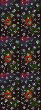 Elle boyanmış suluboya resim çizimleri, çiçekler ve bitkiler. Gri ve kahverengi renkte çiçekler.