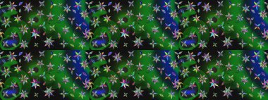 Renkli Bahar Teması eskiz kalıbı. Düz Çiçek Elementleri Tasarımı. Raster..