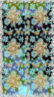 Doku arka planında altın duvar kâğıdı. Barok tarzında altın çiçekli süs. Tarafsız renklerde altın element. Damask kusursuz yinelenen arkaplan.