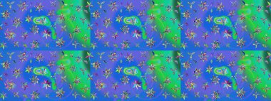 Etnik Mandala havlusu. Sınır Kızılderili çiçekli paisley patten. Tebrik kartı geçmişi, boyama kitabı, arkaplan ve tekstil için kullanılabilir. Raster Henna tarzı. Taslak süsleme izi.