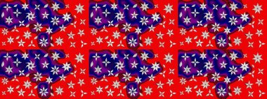 Güzel kumaş deseni. Küçük bir çiçekte eskiz deseni. Raster illüstrasyonu. Güzel çiçek arkaplanı..