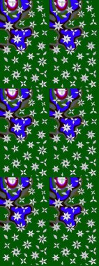 Çiçekli eskiz deseni. Yeşil ve nötr renklerde çiçekler. Suluboya çizimi. El çizimi.