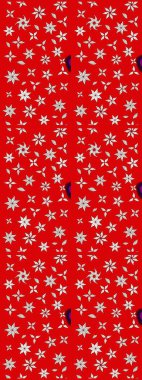 Güzel çiçek deseni. Renkli Bahar Teması eskiz kalıbı. Düz Çiçek Elementleri Tasarımı. Kırmızı ve nötr renkte çiçekler.