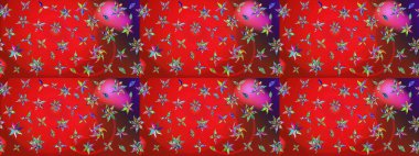 Renkli Bahar Teması eskiz kalıbı. Düz Çiçek Elementleri Tasarımı. Çiçek desenli eskiz, yaz çiçekleri. Kırmızı ve mor renkte çiçekler.