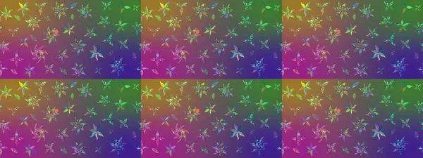Raster illüstrasyonu. Renkli Bahar Teması eskiz kalıbı. Çiçek deseni. Düz Çiçek Elementleri Tasarımı. Chichi kumaş deseni çiz.