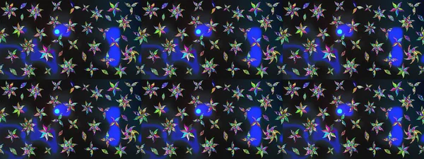 Çiçekli çiçek deseni, suluboya. Gri ve mavi renkli çiçekler. Renkli bahar temalı eskiz kalıbı. Düz Çiçek Elementleri Tasarım Raster illüstrasyonu.