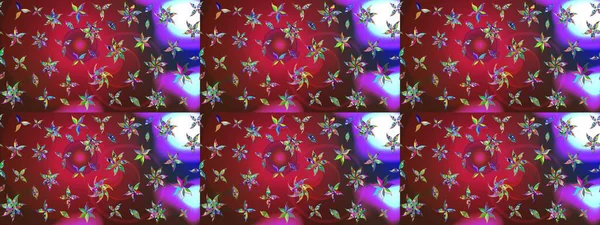 Modern çiçek arkaplanı. Halk tarzı. Moda baskıları için zarif bir şablon. Parlak renkli çiçekleri ve kırmızı ve kahverengi renkte yaprakları olan harika bir çiçek deseni..