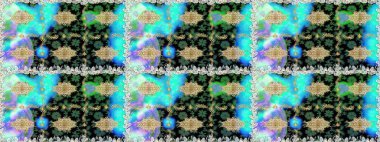 Çiçek deseni. Duvar kâğıdı barok, İspanyol kumaşı. Kusursuz raster arka plan. Kahverengi ve bej renklerde altın elementler. Şekil grafik deseni.