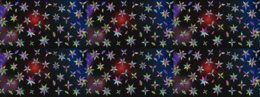 Küçük bir çiçekte eskiz deseni. Hoş bir çiçek geçmişi var. Güzel kumaş deseni. Raster illüstrasyonu.