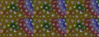 Organik motif arka planı. Çizim kalıbı. Raster illüstrasyonu. Ultraviyole kumaş deseni.