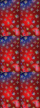 Suluboya tarzında kırmızı ve mavi renkte çiçekler. Kırmızı ve mavi renkte çiçekler olan çiçek deseni çiz.