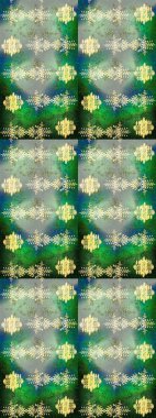 Raster illüstrasyonu. Tekstil için Lacy Fashion Print. Kumaş veya Duvar Kağıdı Tasarımı. Lace Snowflakes 'in etnik kökü. Mandalas 'ın dekoratif dokusu. Stilize Çiçekler. Halk Biçimi.