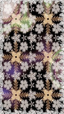 Raster illüstrasyonunda kusursuz çiçek deseni. Renkli Bahar Temalı Kusursuz Arkaplan. Siyah ve nötr renklerde çiçekler. Düz Çiçek Elementleri Tasarımı.