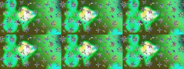 Çiçek buketleriyle klasik bir eskiz şekli. Raster illüstrasyonu. Renklerde.