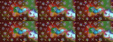 Çizim çiçek deseni duvar kağıdı, web sitesi arka planı, ambalaj kağıdı, davetiye, broşür, afiş veya web sitesi için kullanılabilir. El çizimi Raster çizimi. Parlak elementlerin.