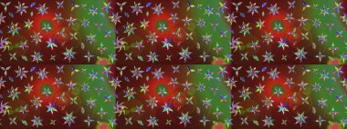 Renkli çiçekli ve yapraklı harika bir çiçek deseni çizmişsin. Moda baskıları için zarif bir şablon. Modern çiçek arkaplanı. Halk stili.