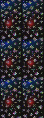 Çiçekli karalama şeklinde Raster çiçek deseni. Yumuşak, bahar çiçekli arka plan. Renkli çiçekler.