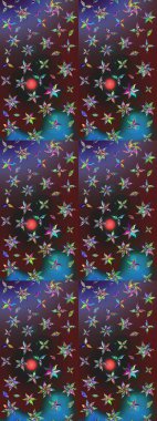 Çiçekli el çizimi çizimi deseni. Modern gösterişli arka plan duvar kâğıdı illüstrasyonları, klasik çizgiler, desenli çiçekler, çiçekli süsler..