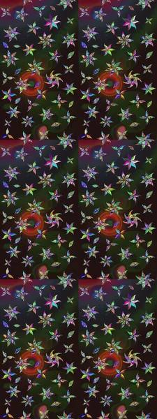 Çiçekli çiçek deseni, suluboya. Raster deseni. Küçük çiçekte güzel bir çiçek deseni..