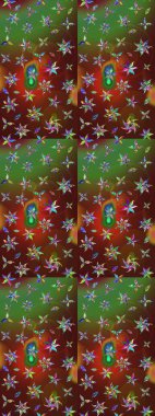 Fantezi çiçekli eskiz deseni, doğal duvar kağıdı, çiçek desenli kıvrım çizimi. Paisley el çizimi elementler. Ev dekoru.