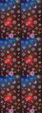 Küçük kahverengi ve mor çiçeklerle oldukça eski bir besin torbası deseni. Tekstil, kumaş, kapaklar, duvar kağıtları, baskı, paket, koleksiyon defteri, örgü, dekupaj için çiçek arkaplanı..