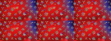 Çiçekli çiçek deseni, suluboya. Raster deseni. Küçük çiçekte güzel bir çiçek deseni..