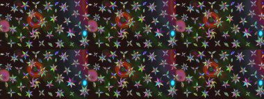 Raster düz çiçek çizim deseni. Hediye ambalaj kağıdı, tebrik kartları, posterler ve pankart tasarımı. Renkli çiçekler.