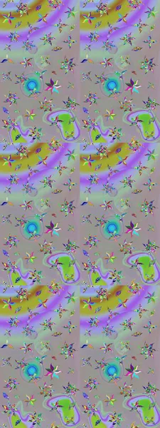 Çiçekli karalama şeklinde Raster çiçek deseni. Yumuşak, bahar çiçekli arka plan. Gri ve nötr renkte çiçekler.