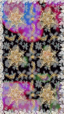 Klasik raster sarısı, kusursuz desen. Çiçek süsü kumaş deseni, cam, çiçek desenli metal gri ve nötr renklerde altın elementler..