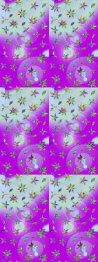 Raster deseni. Suluboya etkisi. Botanik çizim kalıbı. Organik elementler.