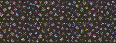 Küçük çiçekteki sevimli çiçek deseni. Raster illüstrasyonu. Modaya uygun kumaş deseni. Tony 'nin kumaş desenini çiz.