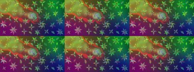 Raster Hip kumaş deseni. Eskiz Vintage Çiçek Deseni.