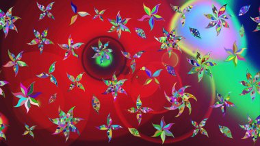 Sabıka fotoğraflarında, bebek kıyafetlerinde, duvar kâğıtlarında, paket kutularında falan kullanılabilir. Zarif, parlak ve eskiz kırmızı ve yeşil çiçek deseni tasarımı.