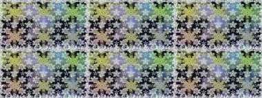 Gri ve nötr renkler üzerinde klasik oryantal desen. Geleneksel raster ve altın desen. Damask pürüzsüz süsü.