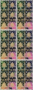 Barok tarzında altın çiçekli süs. Gri ve nötr renklerdeki altın element. Altın çiçekli, pürüzsüz desen. Damask arkaplanı.