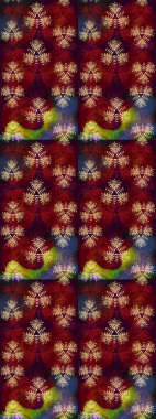 Çiçekli karalama şeklinde Raster çiçek deseni. Kırmızı ve kahverengi renkte çiçekler. Yumuşak, bahar çiçekli arka plan.