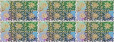 Kusursuz altın desen. Raster oryantal süs. Altın elementlerle nötr renklerde altın desen.