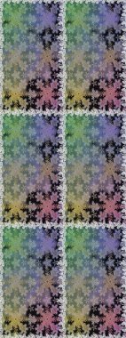 Altın şablon. Gri renkli Royal retro. Raster illüstrasyonu. Kusursuz desenli altın elementler. Kart, duvar kağıdı, ambalaj ve tekstil için klasik tasarım. Çiçeksel klasik doku.