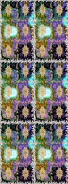 Çiçek deseni. Duvar kâğıdı barok, İspanyol kumaşı. Kusursuz raster arka plan. Kahverengi ve bej renklerde altın elementler. Şekil grafik deseni.